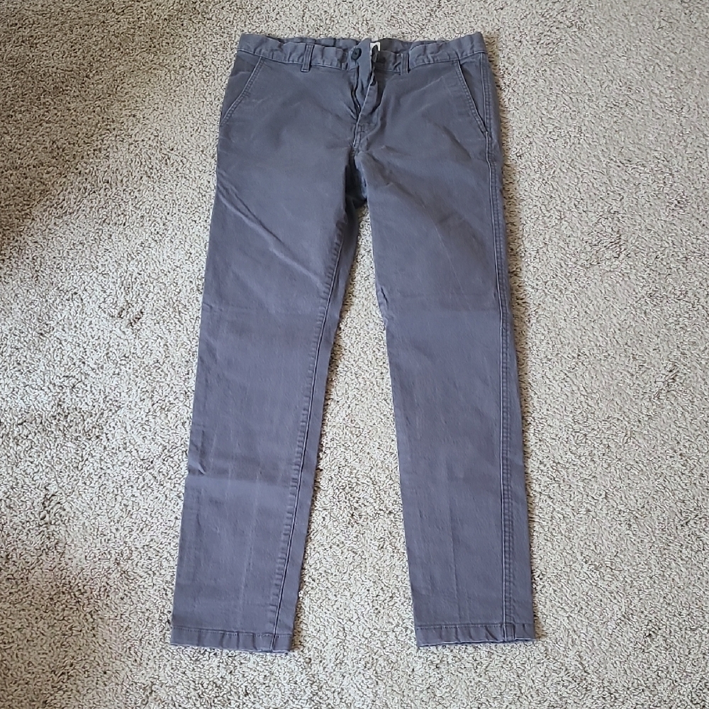 Men's Gray Skinny Fit Stretch Pants 31